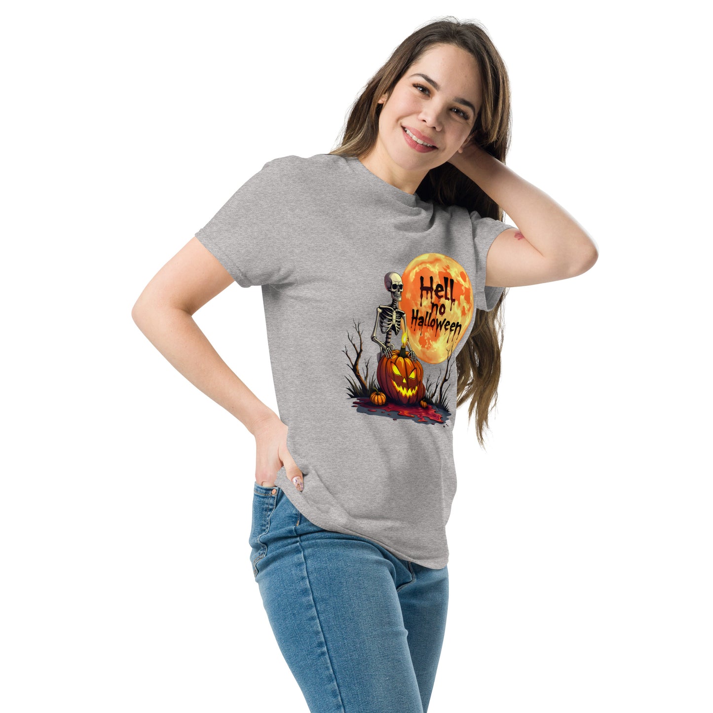 Unisex Hell no Halloween classic tee