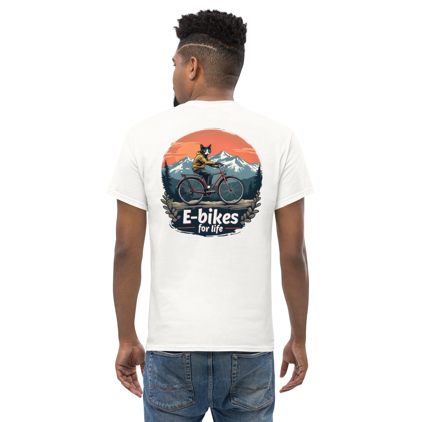 Unisex Cats e-bikes for life classic tee