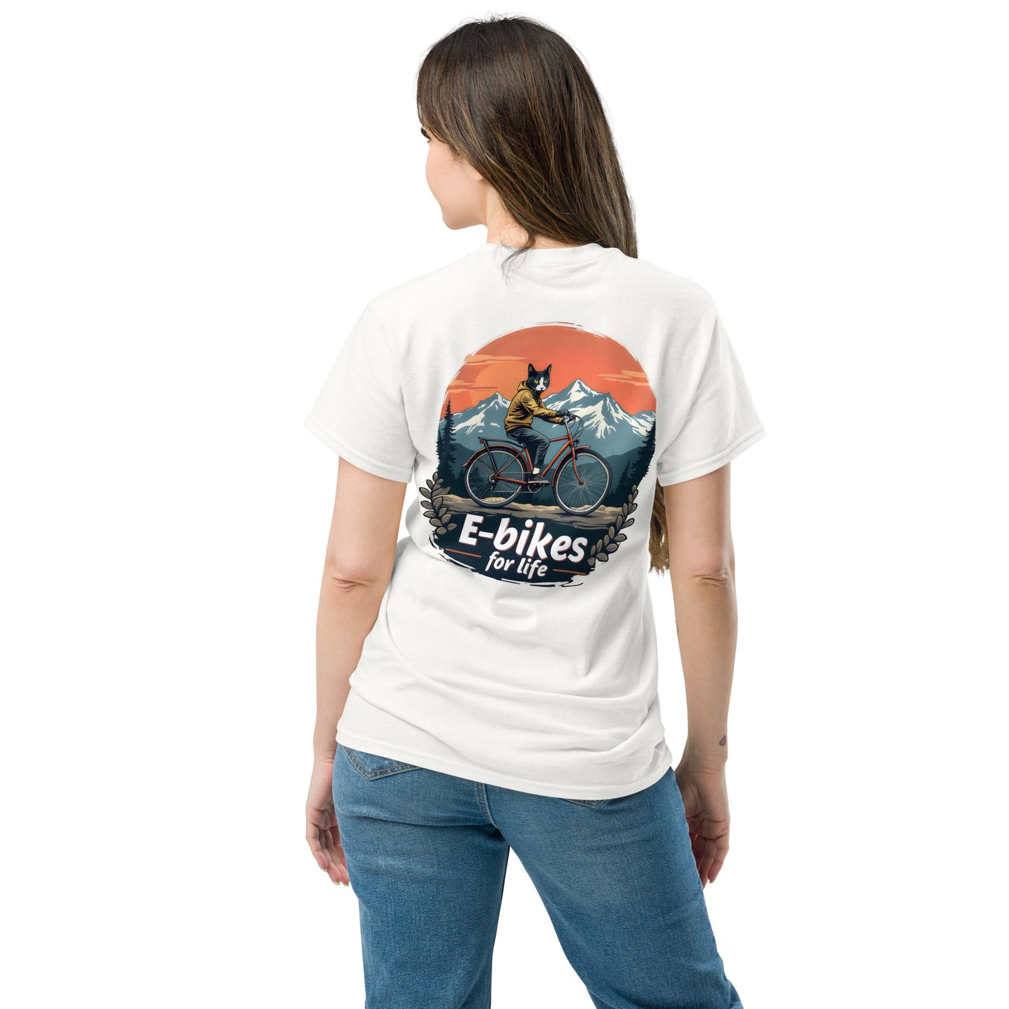 Unisex Cats e-bikes for life classic tee