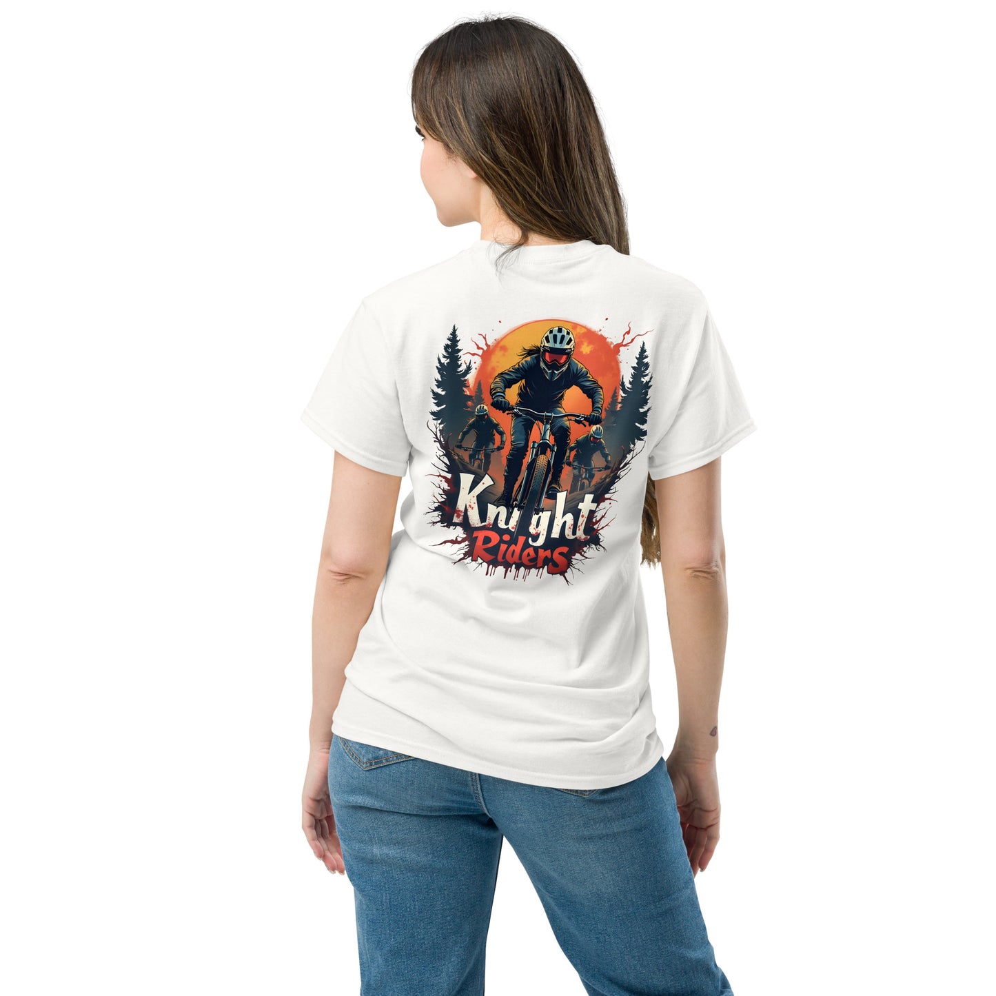 Men's Back print Knight riders classic tee