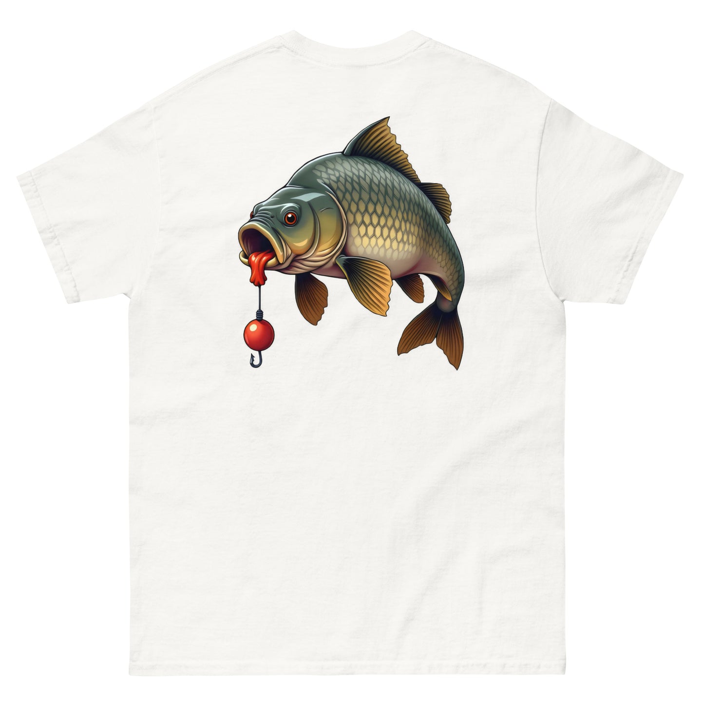 Unisex Front and back cartoon carp classic tee