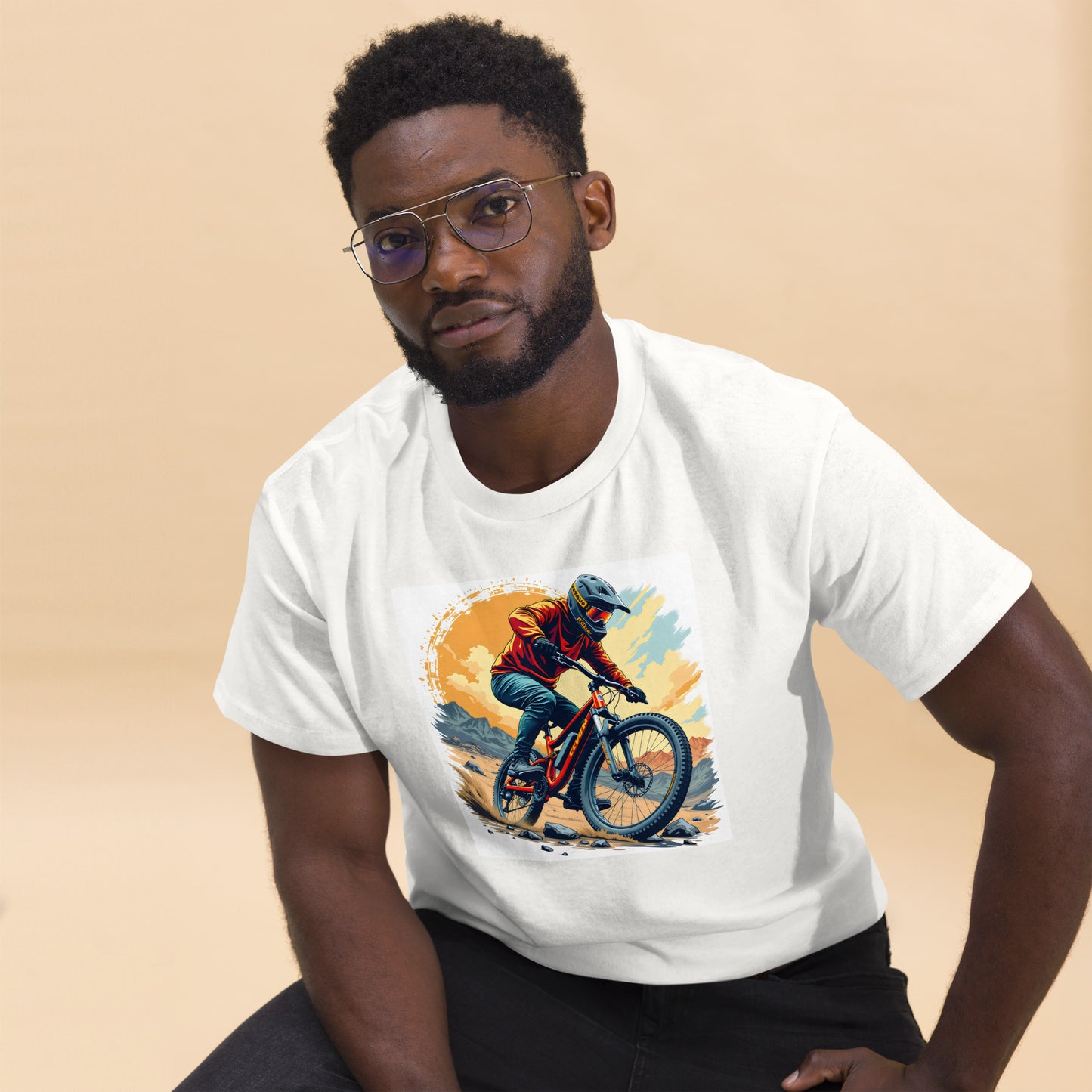 Unisex Watercolour style enduro classic tee