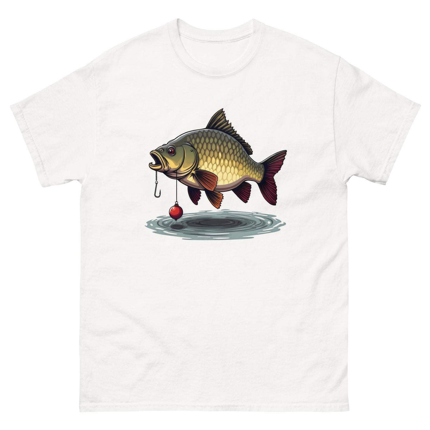 Unisex Front and back cartoon carp classic tee