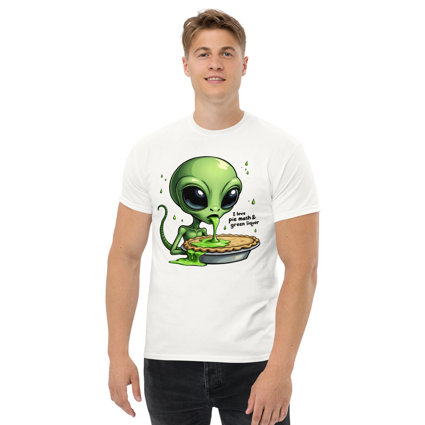 Unisex  Pie and liquor aliens classic tee
