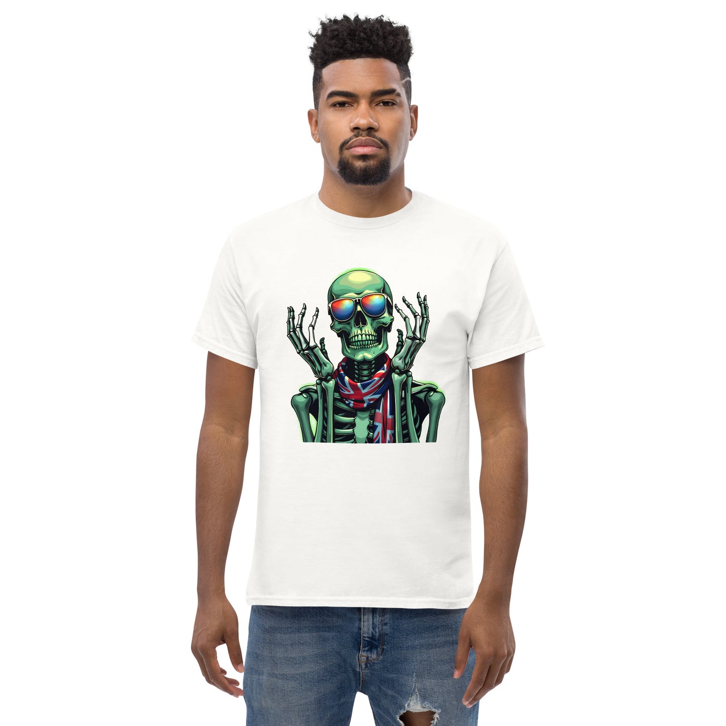 Men's UK luminous skeleton classic tee