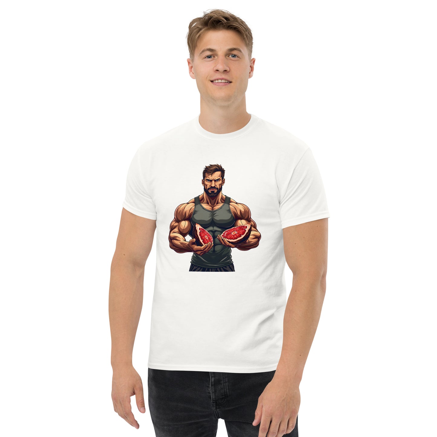 Men's double print carnivore diet classic tee