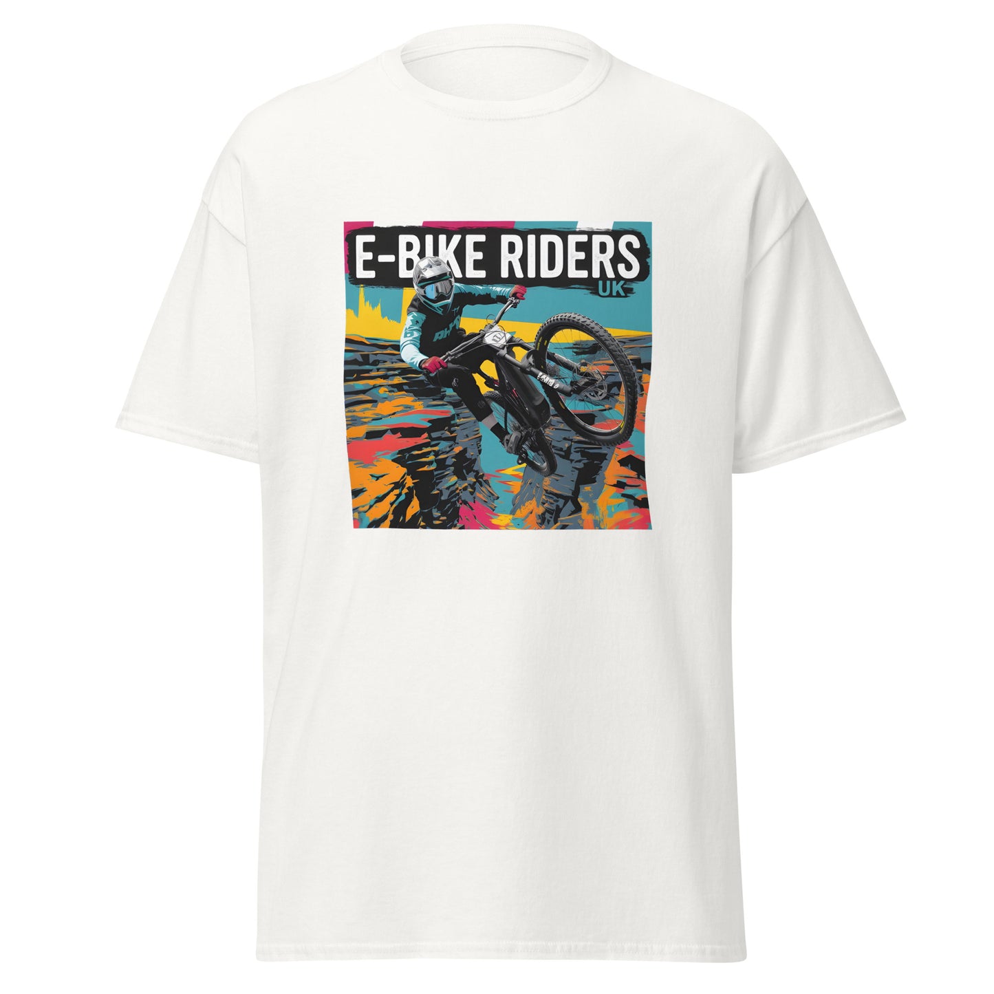 Unisex Solid foreground style E-bike riders Canyon classic tee