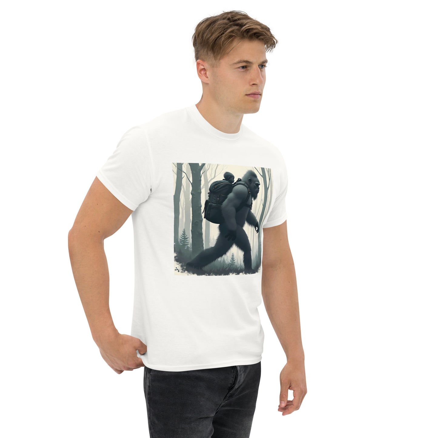 Unisex Bigfoot Sasquatch and baby classic tee
