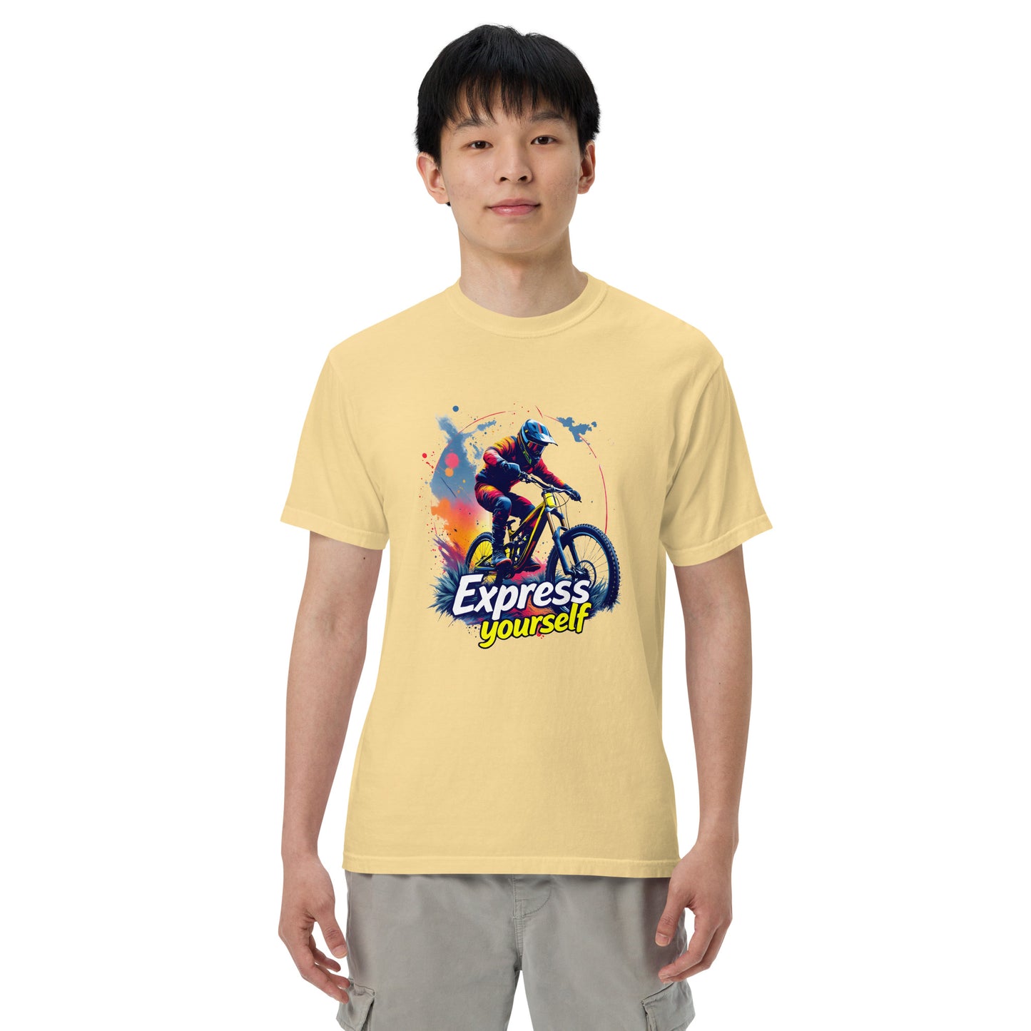 Unisex MTB express yourself garment-dyed heavyweight t-shirt