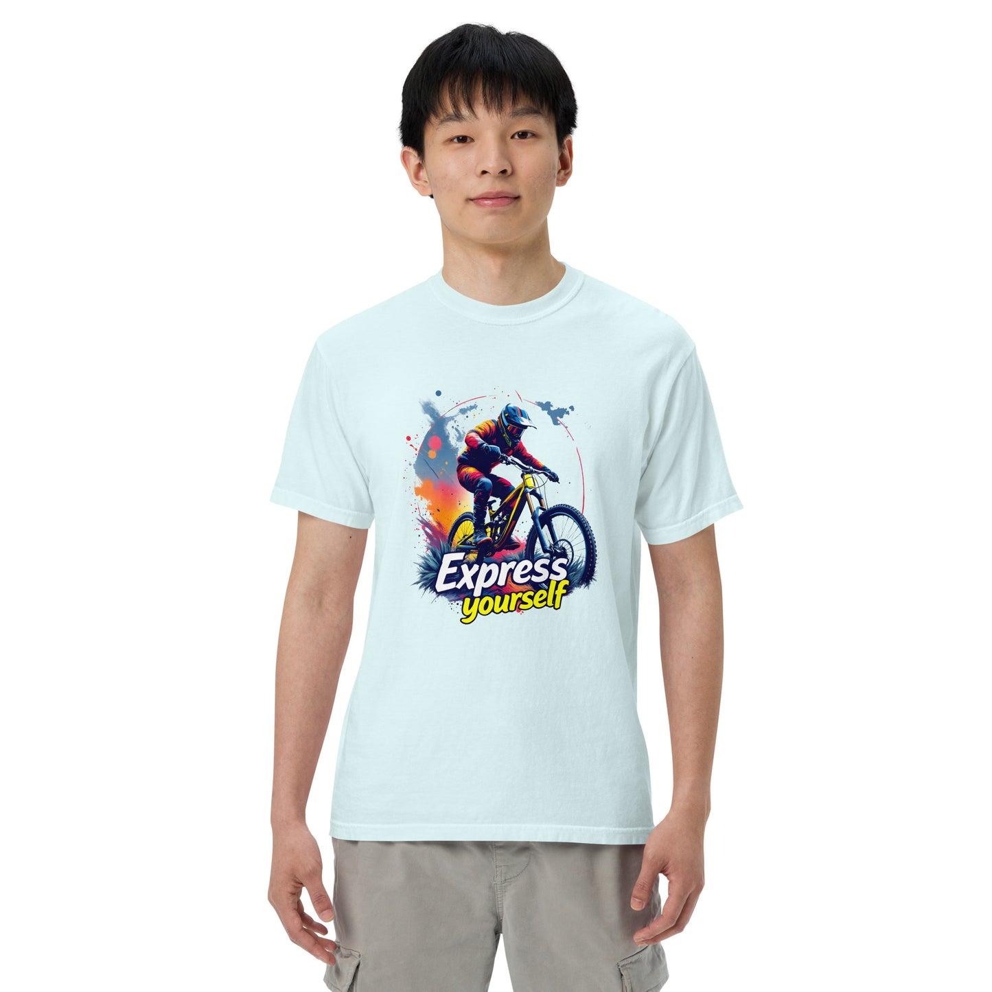 Unisex MTB express yourself garment-dyed heavyweight t-shirt