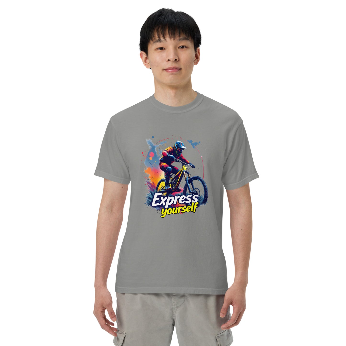 Unisex MTB express yourself garment-dyed heavyweight t-shirt