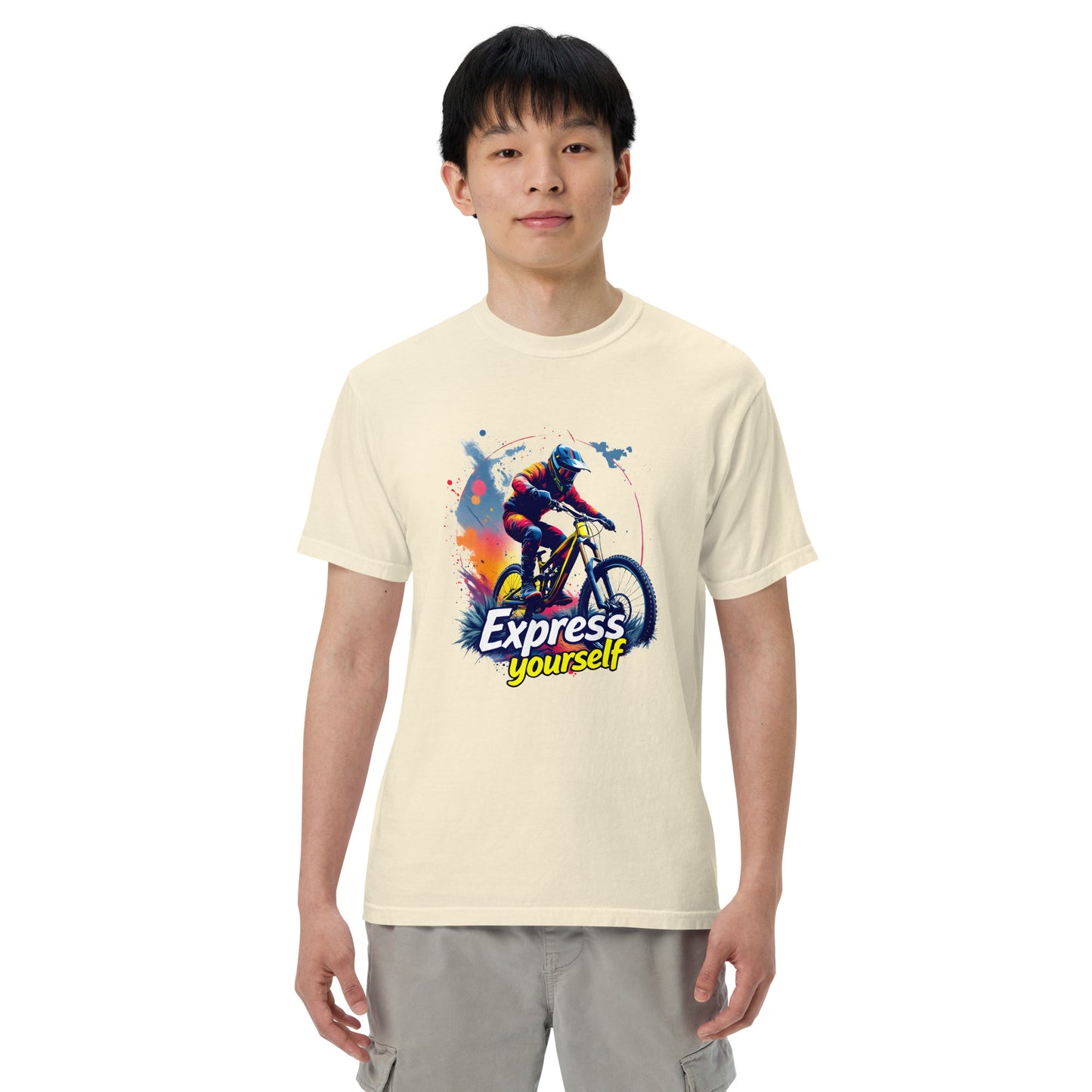 Unisex MTB express yourself garment-dyed heavyweight t-shirt