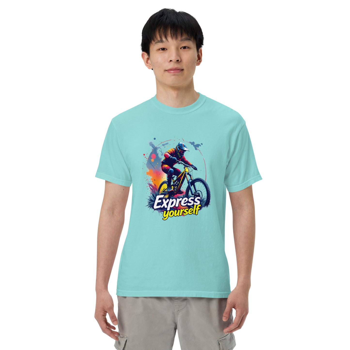 Unisex MTB express yourself garment-dyed heavyweight t-shirt