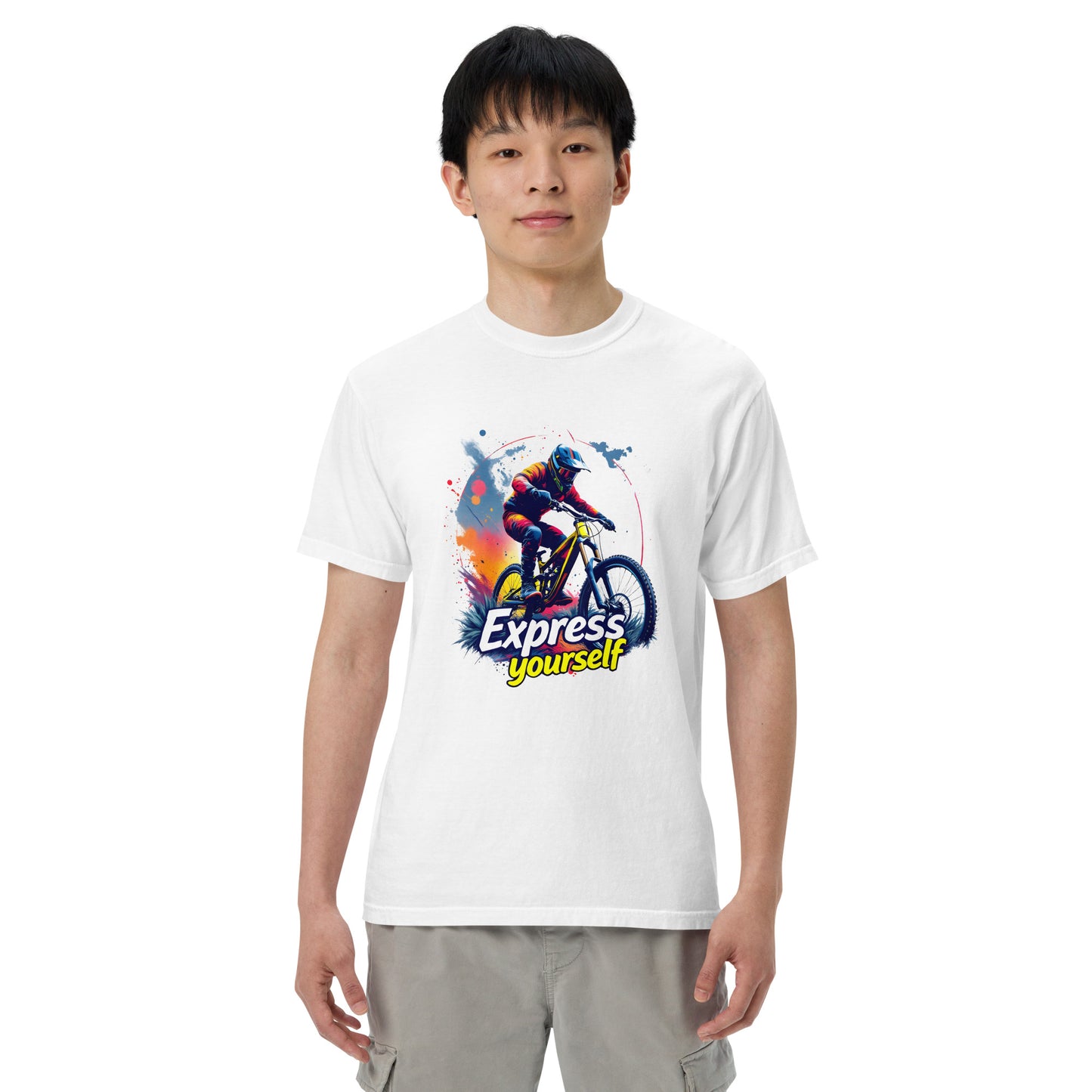 Unisex MTB express yourself garment-dyed heavyweight t-shirt