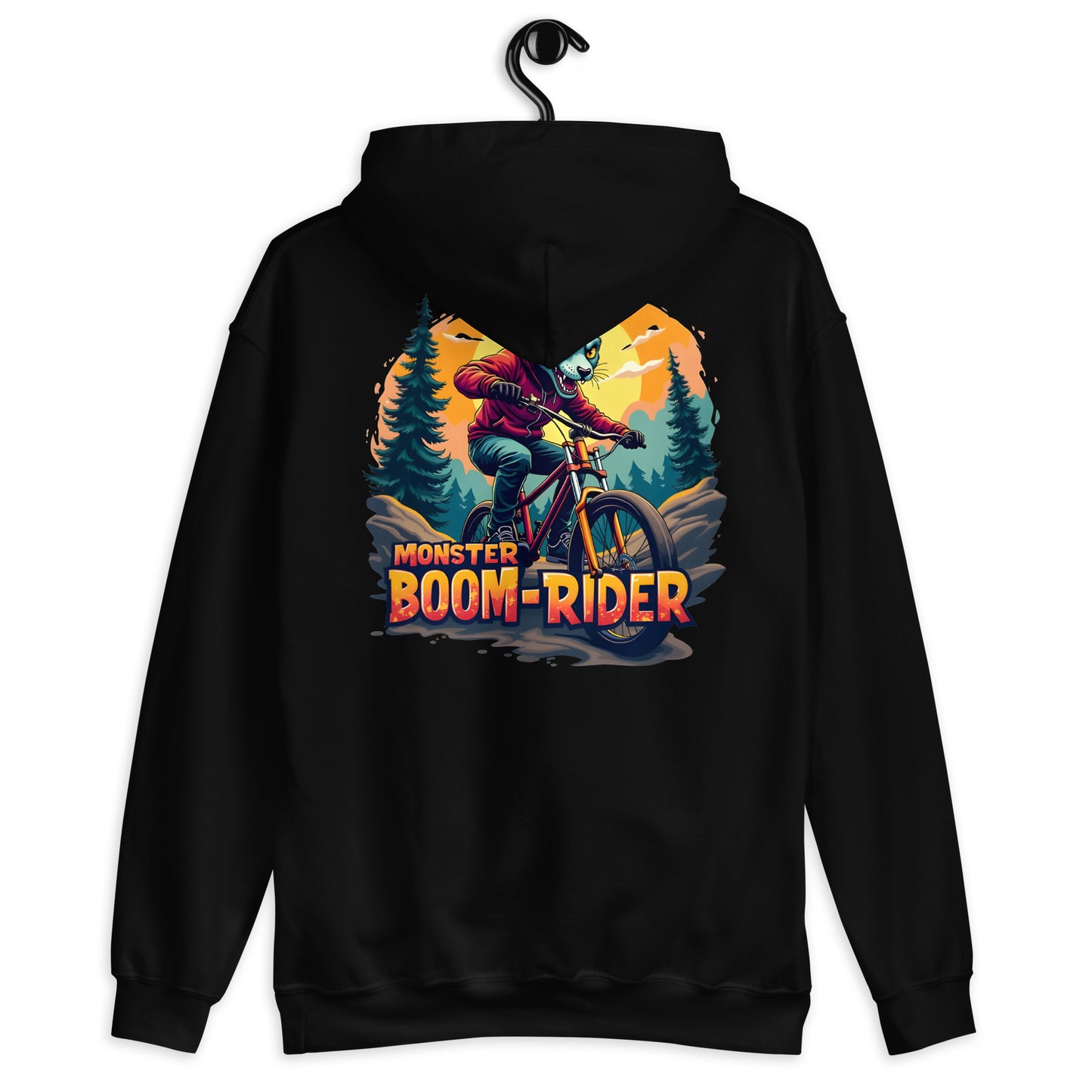 unisex monster boom rider classic hoodie