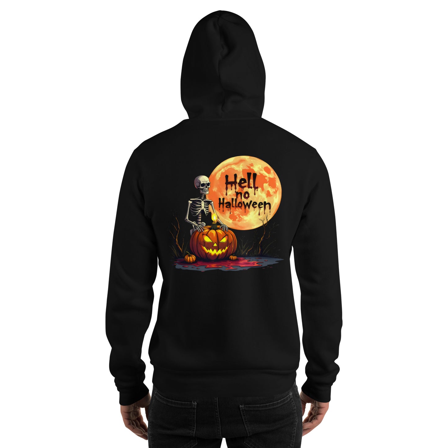 Men's & women's Hell no Halloween classic tee Hoodie