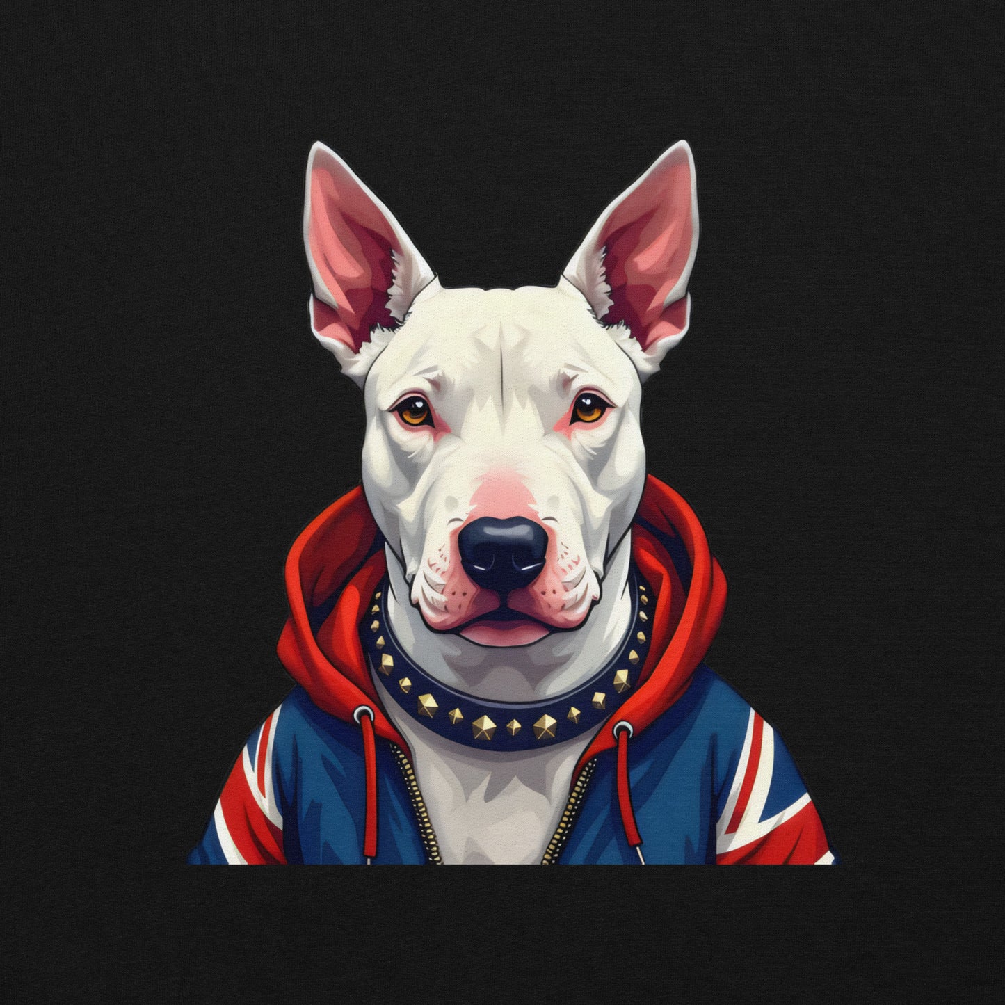 Unisex English white bull terrier Hoodie