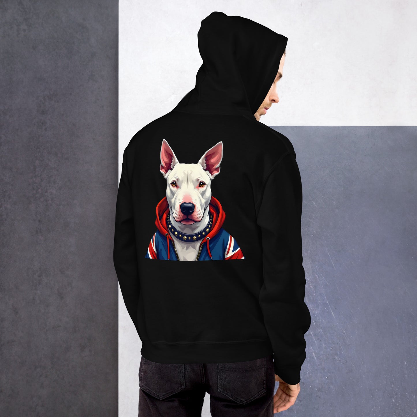 Unisex English white bull terrier Hoodie