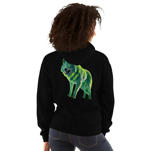 Unisex glowing eyed Wolf Hoodie