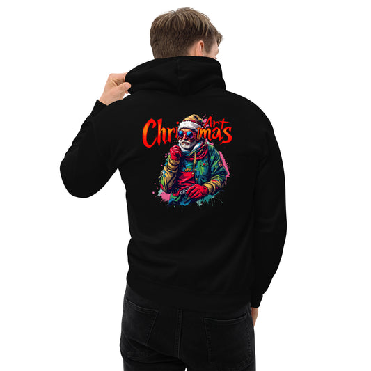 Unisex Christmas art cool looking street artist Hoodie