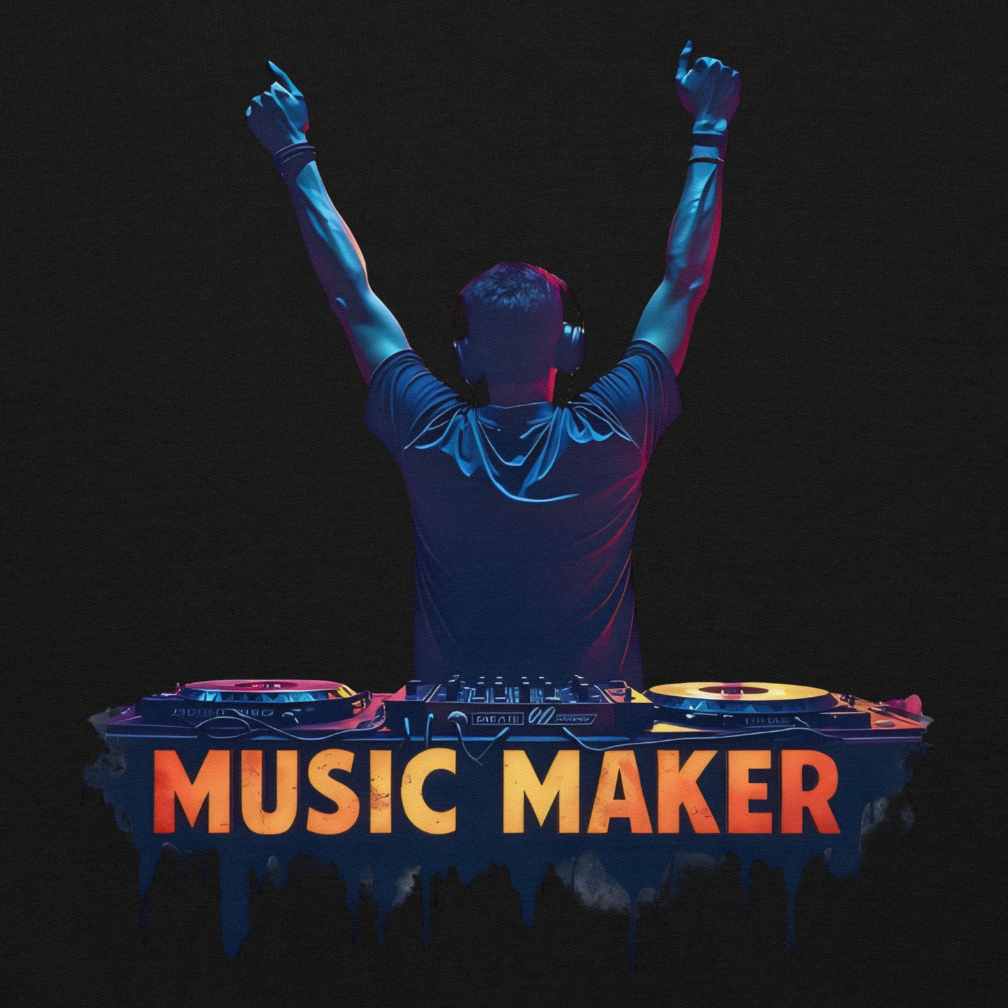 Unisex Music maker Twin-print music creator Hoodie