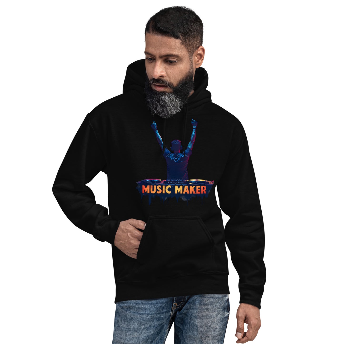 Unisex Music maker Twin-print music creator Hoodie