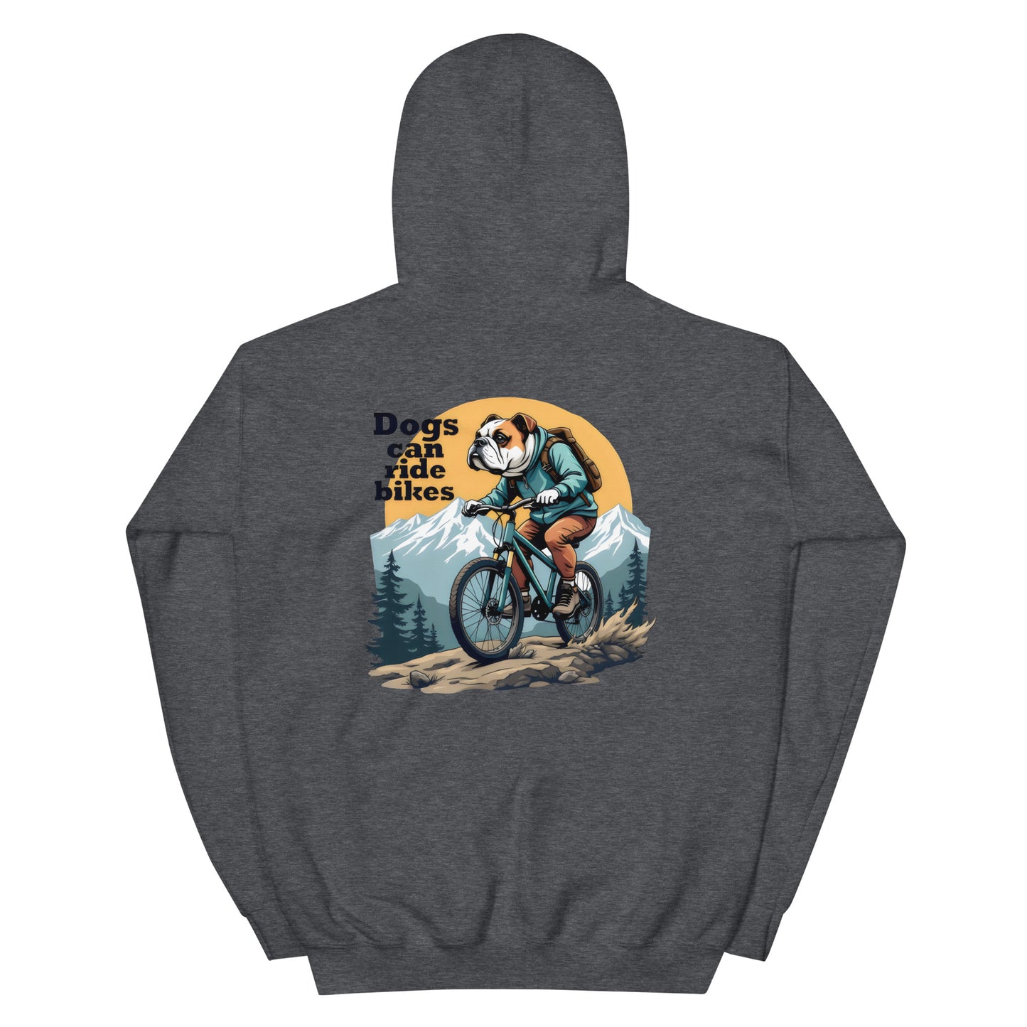 Unisex Dogs can ride bikes classic Hoodie