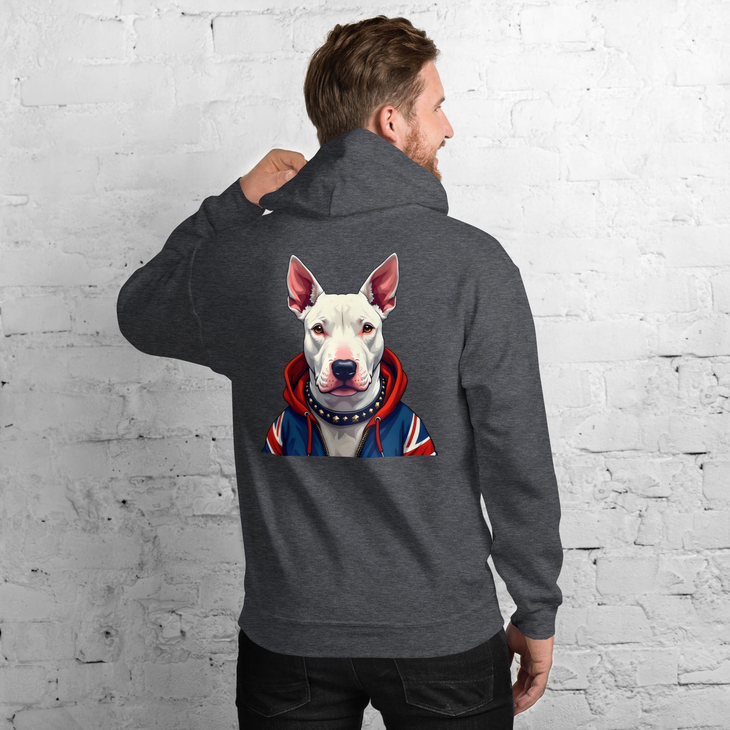 Unisex English white bull terrier Hoodie