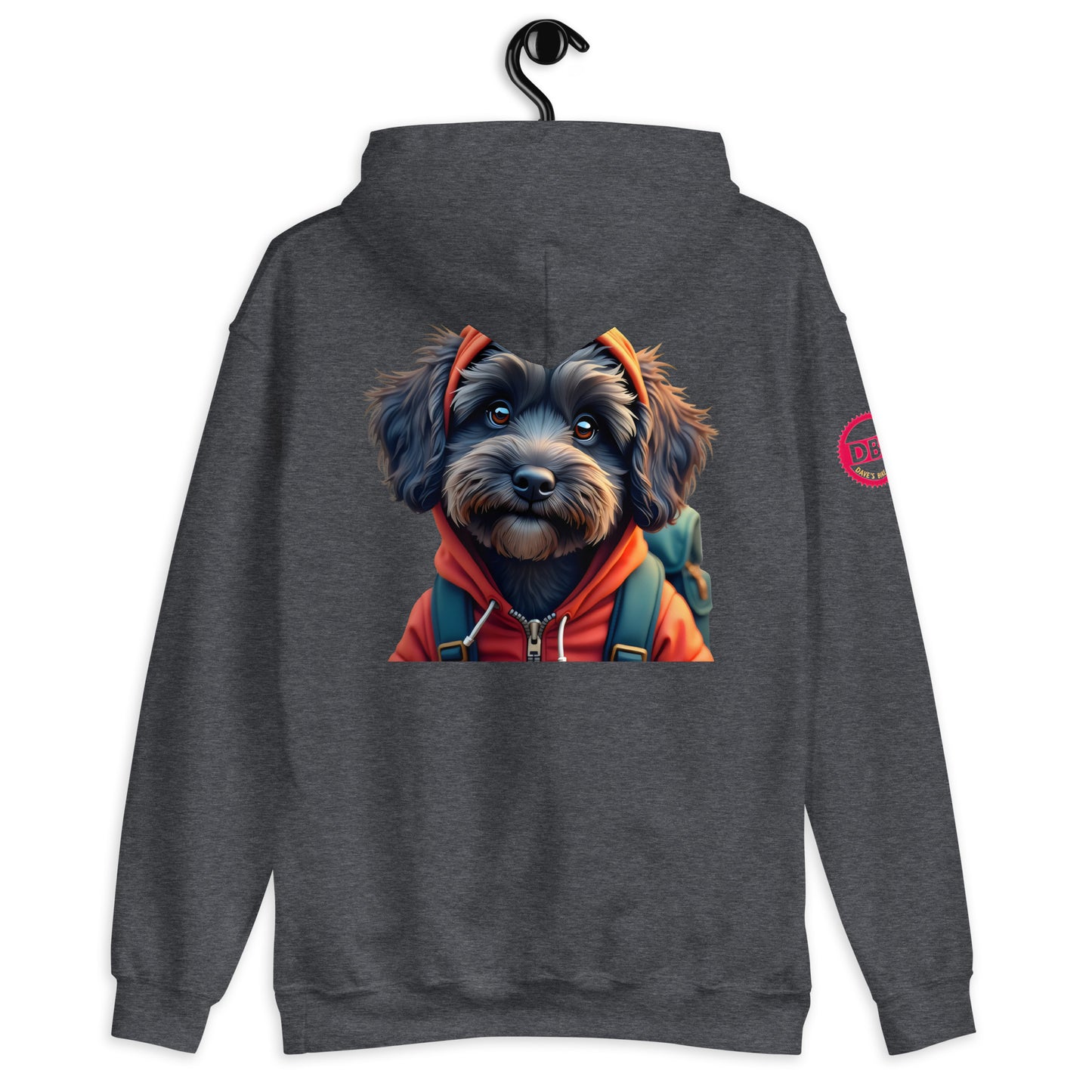 dog ladies Lunar Cockapoo faded t-shirt Hoodie