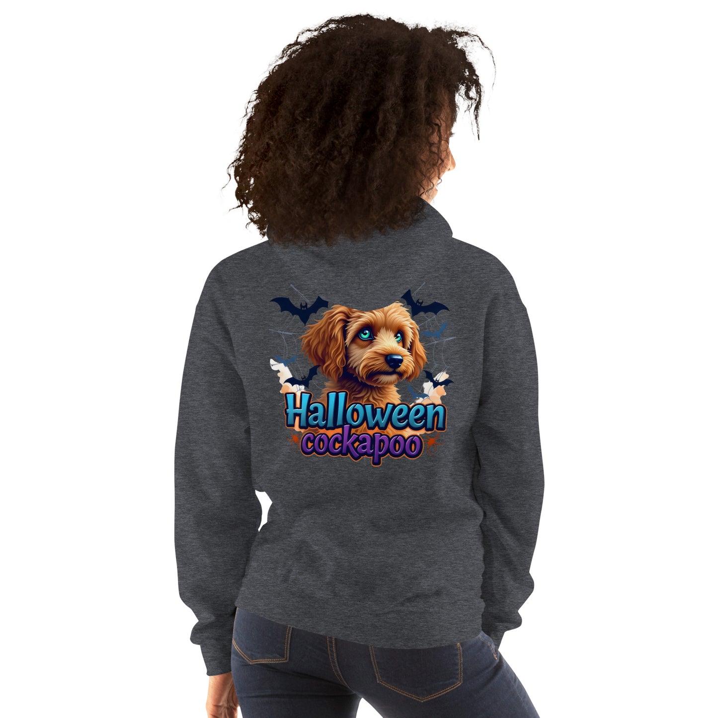 Unisex Halloween cockapoo blue eyed series 2 Hoodie