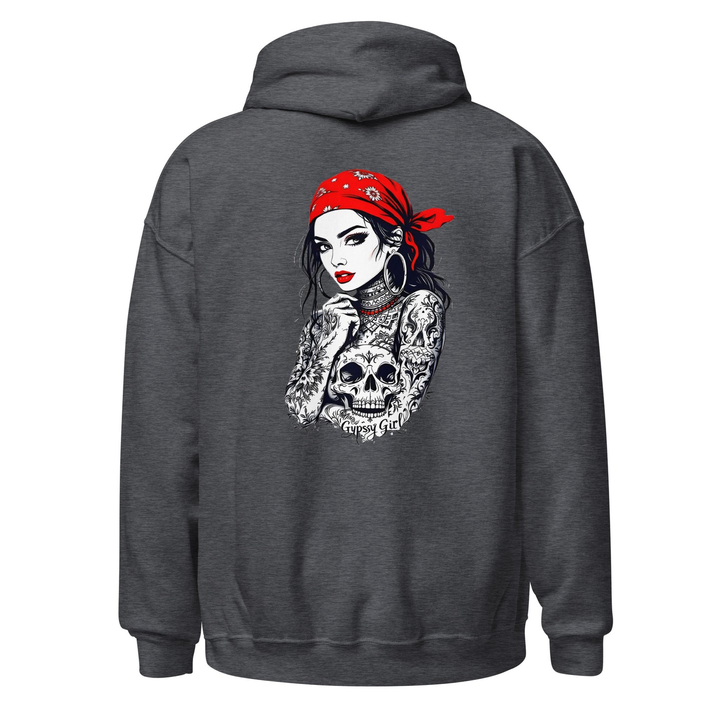 Unisex Skull sleeve tattoos Gypsy girl Hoodie