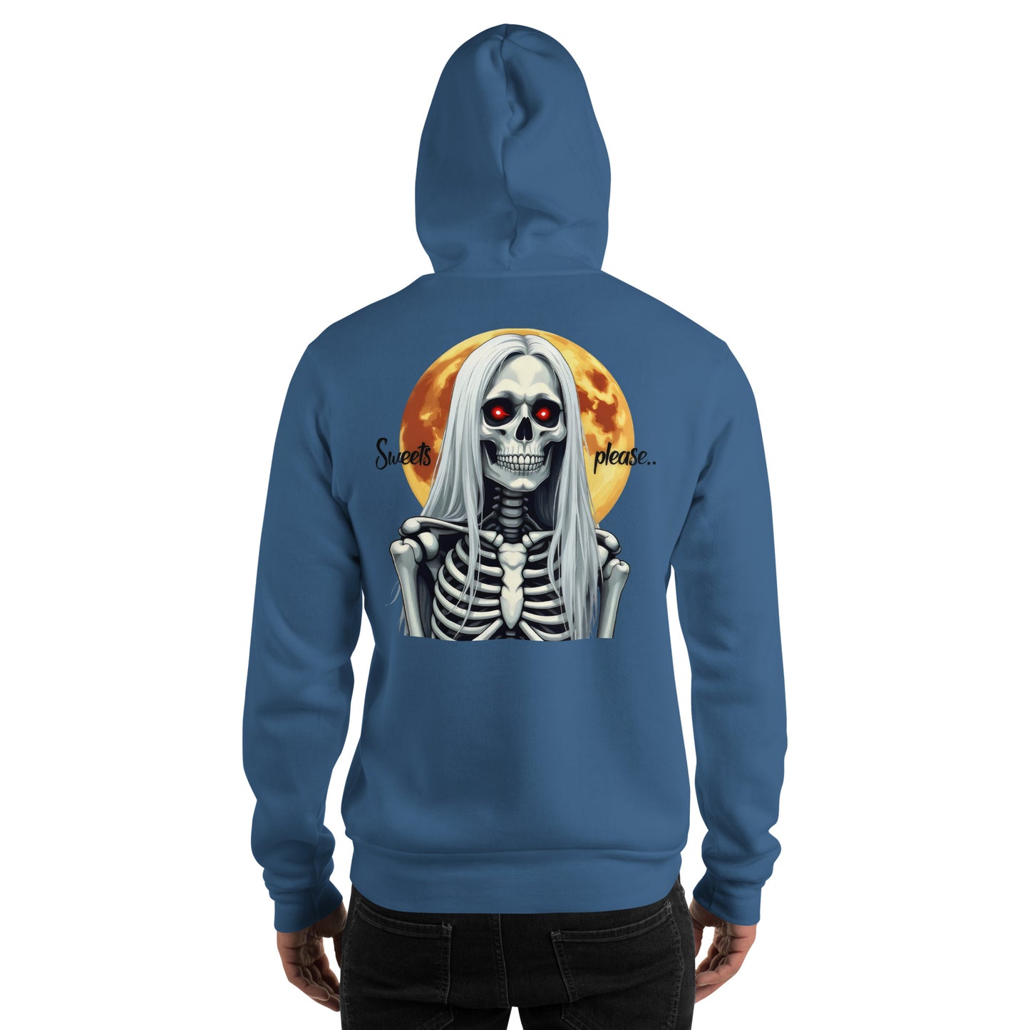 Unisex Sweets please Halloween Old Lady Hoodie