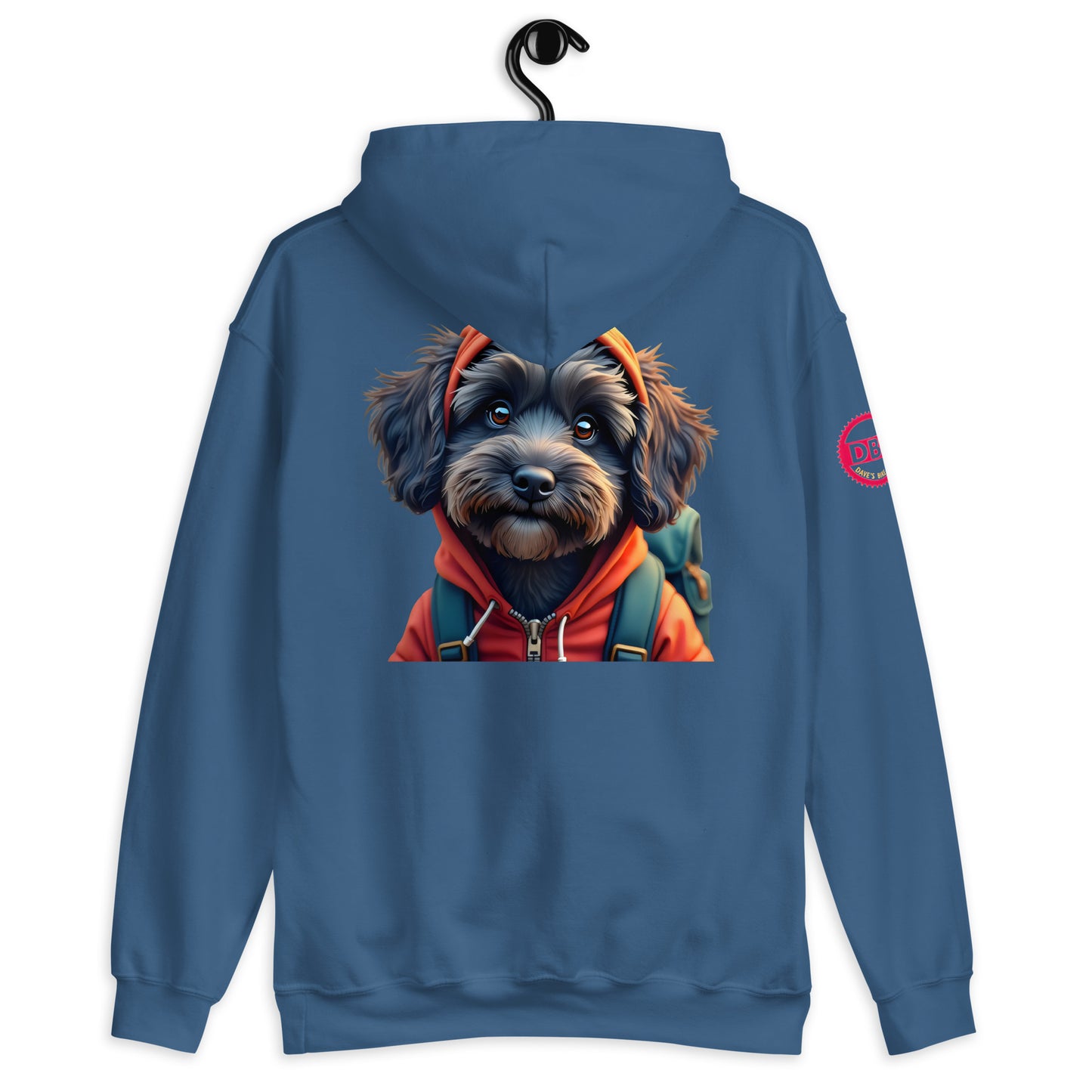 dog ladies Lunar Cockapoo faded t-shirt Hoodie