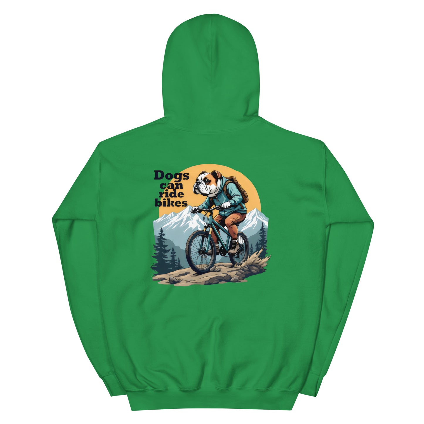 Unisex Dogs can ride bikes classic Hoodie