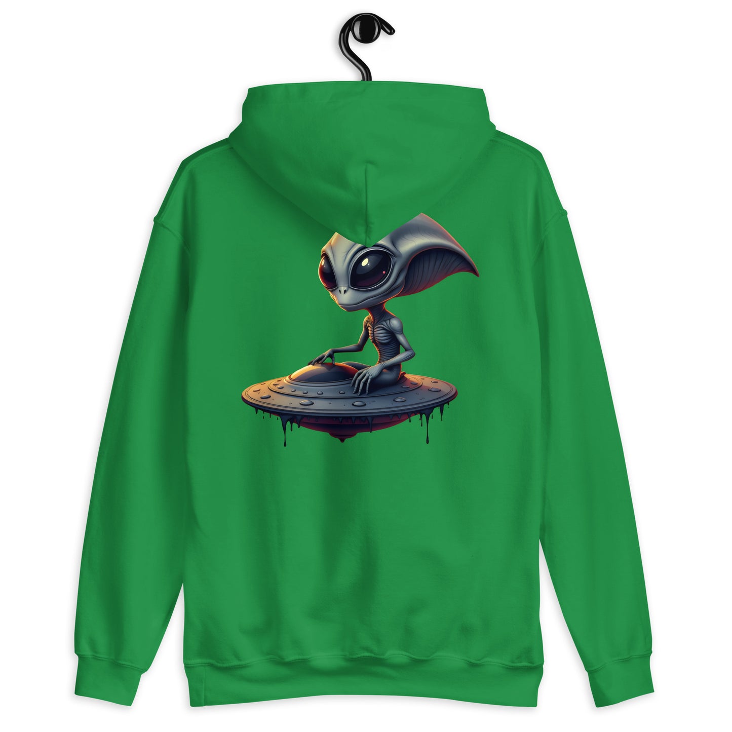 Unisex UFO alien armed eyes Hoodie