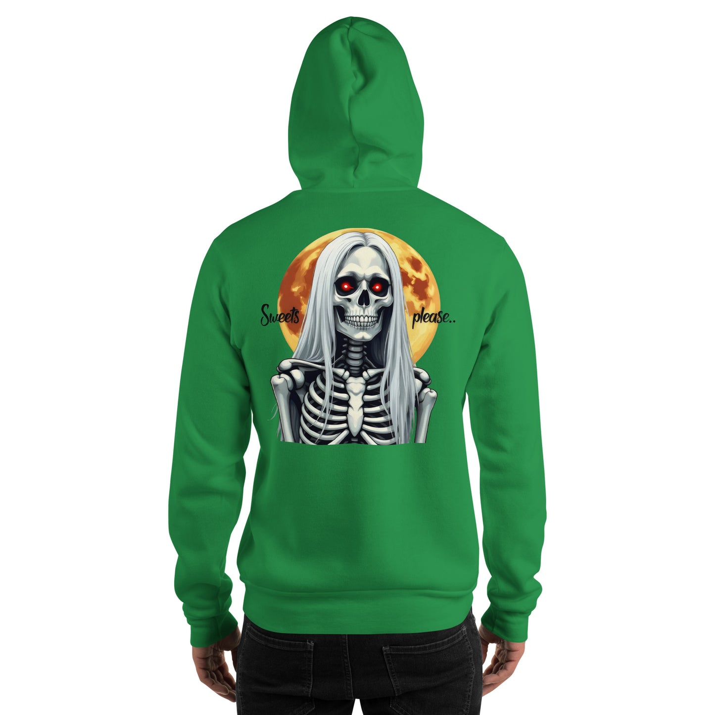 Unisex Sweets please Halloween Old Lady Hoodie