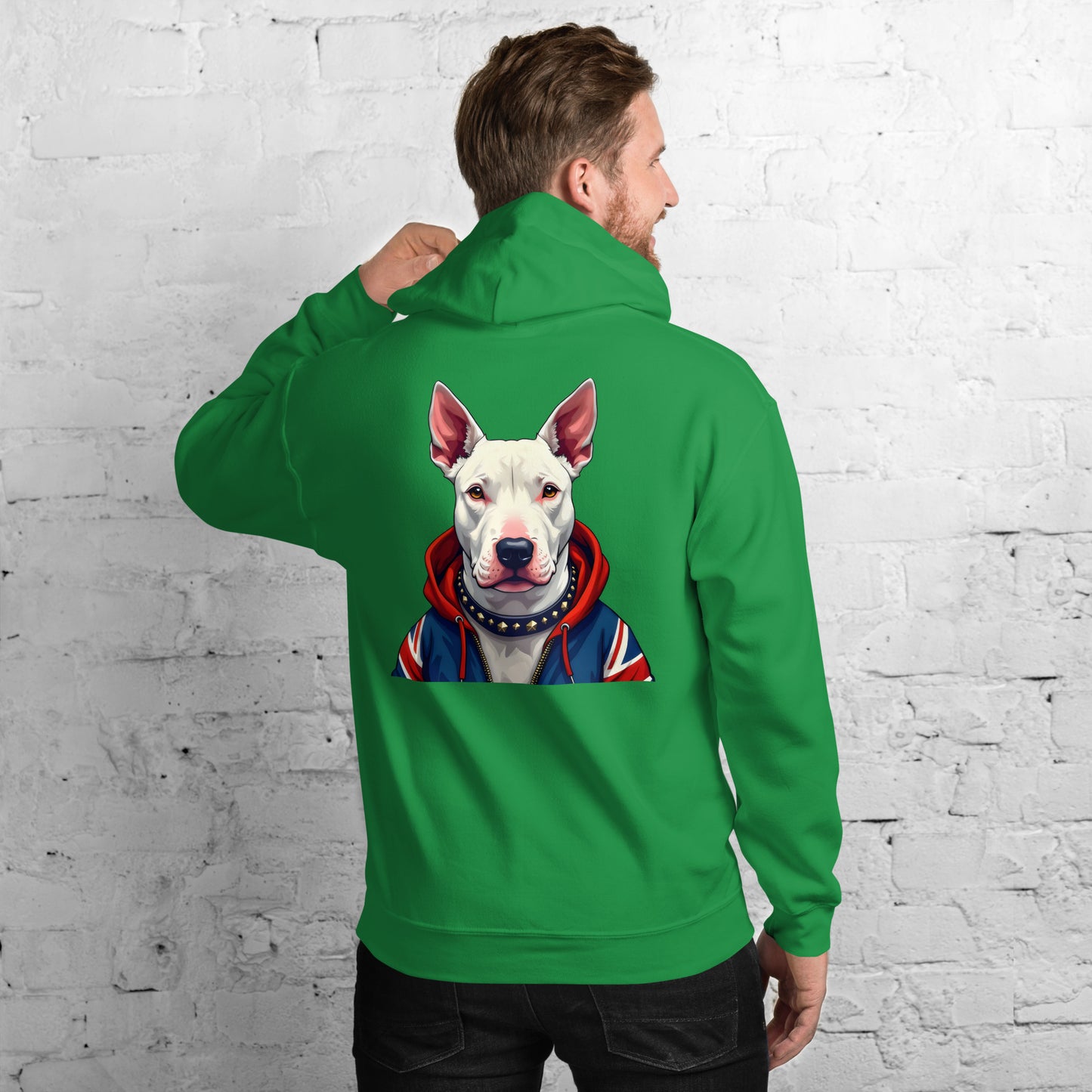 Unisex English white bull terrier Hoodie