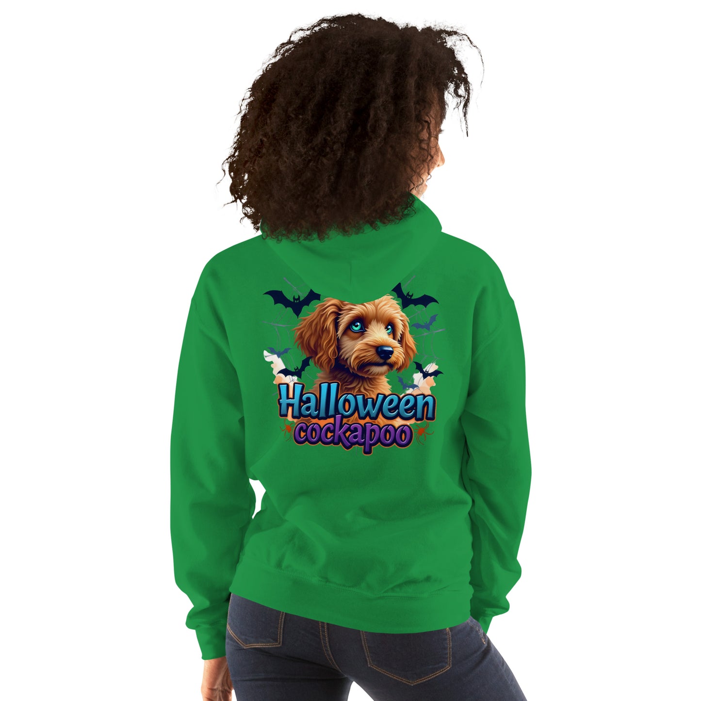 Unisex Halloween cockapoo blue eyed series 2 Hoodie