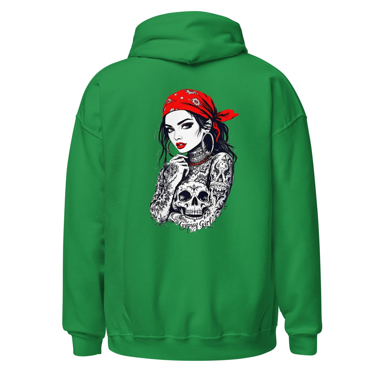 Unisex Skull sleeve tattoos Gypsy girl Hoodie