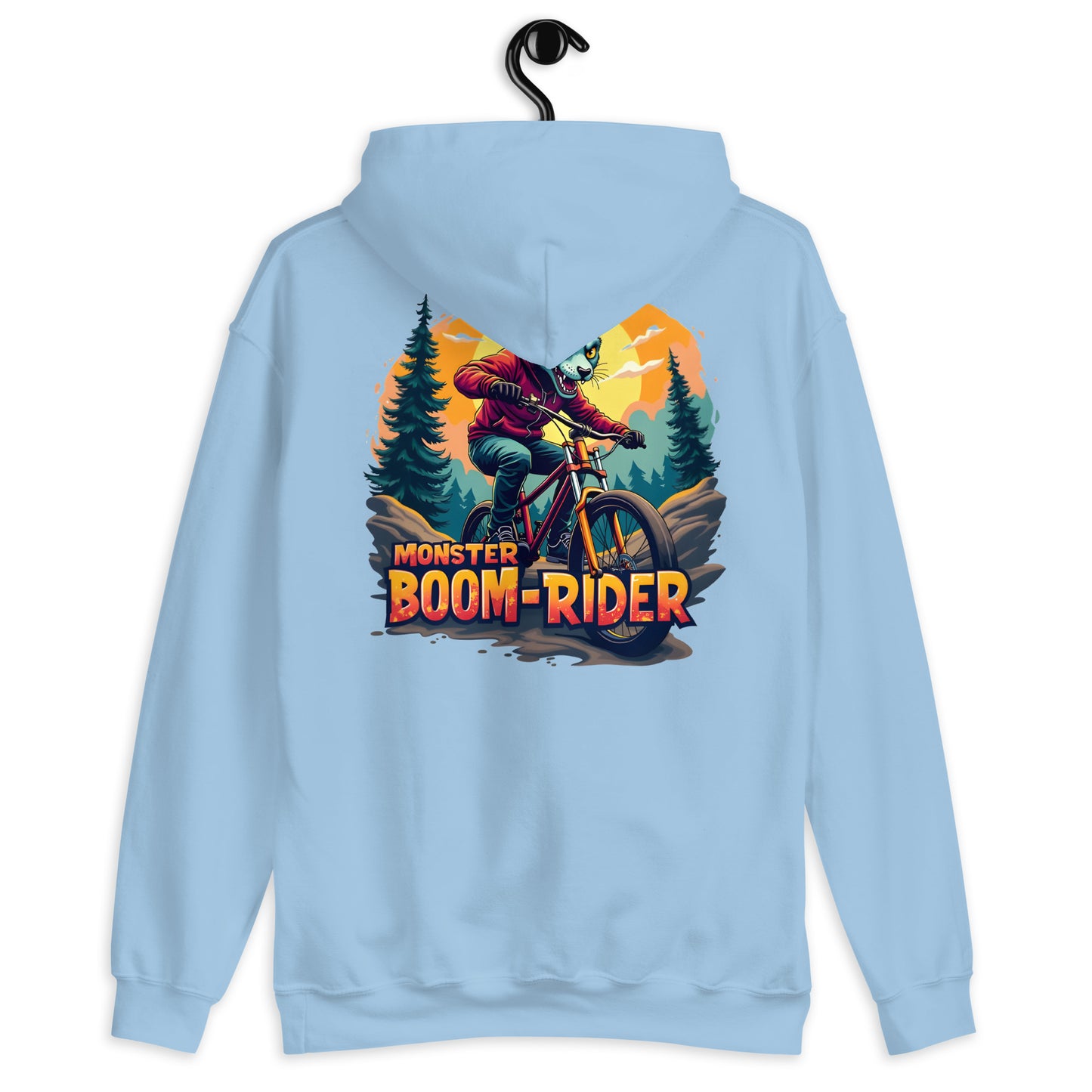 unisex monster boom rider classic hoodie