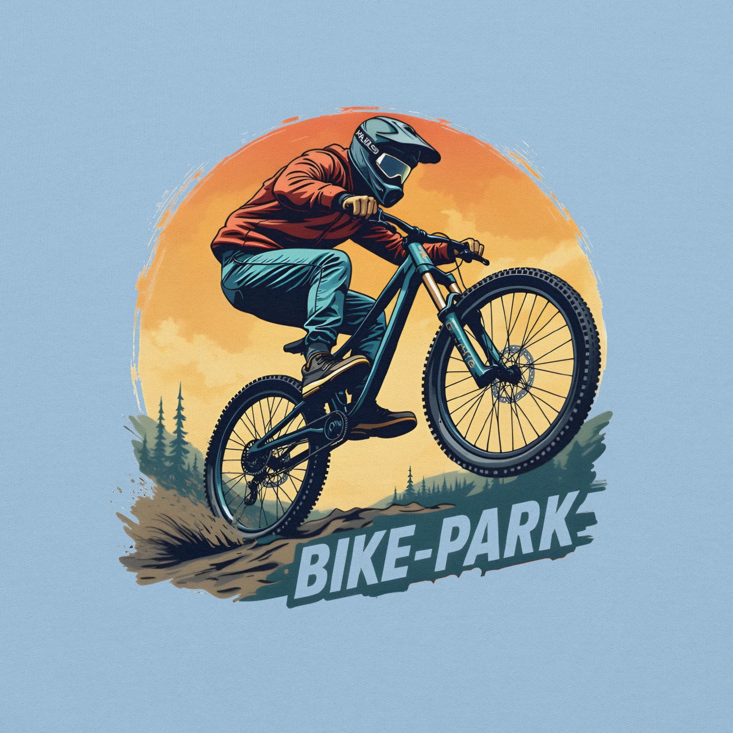 Unisex men's bike Park Rider classic Hoodie