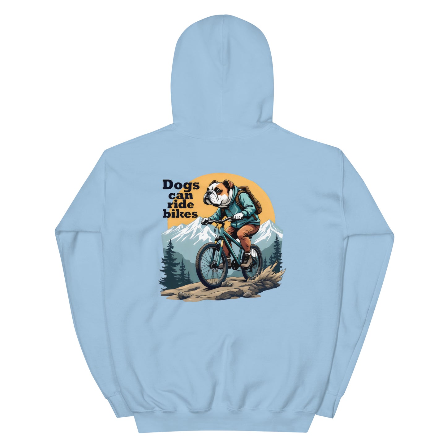 Unisex Dogs can ride bikes classic Hoodie