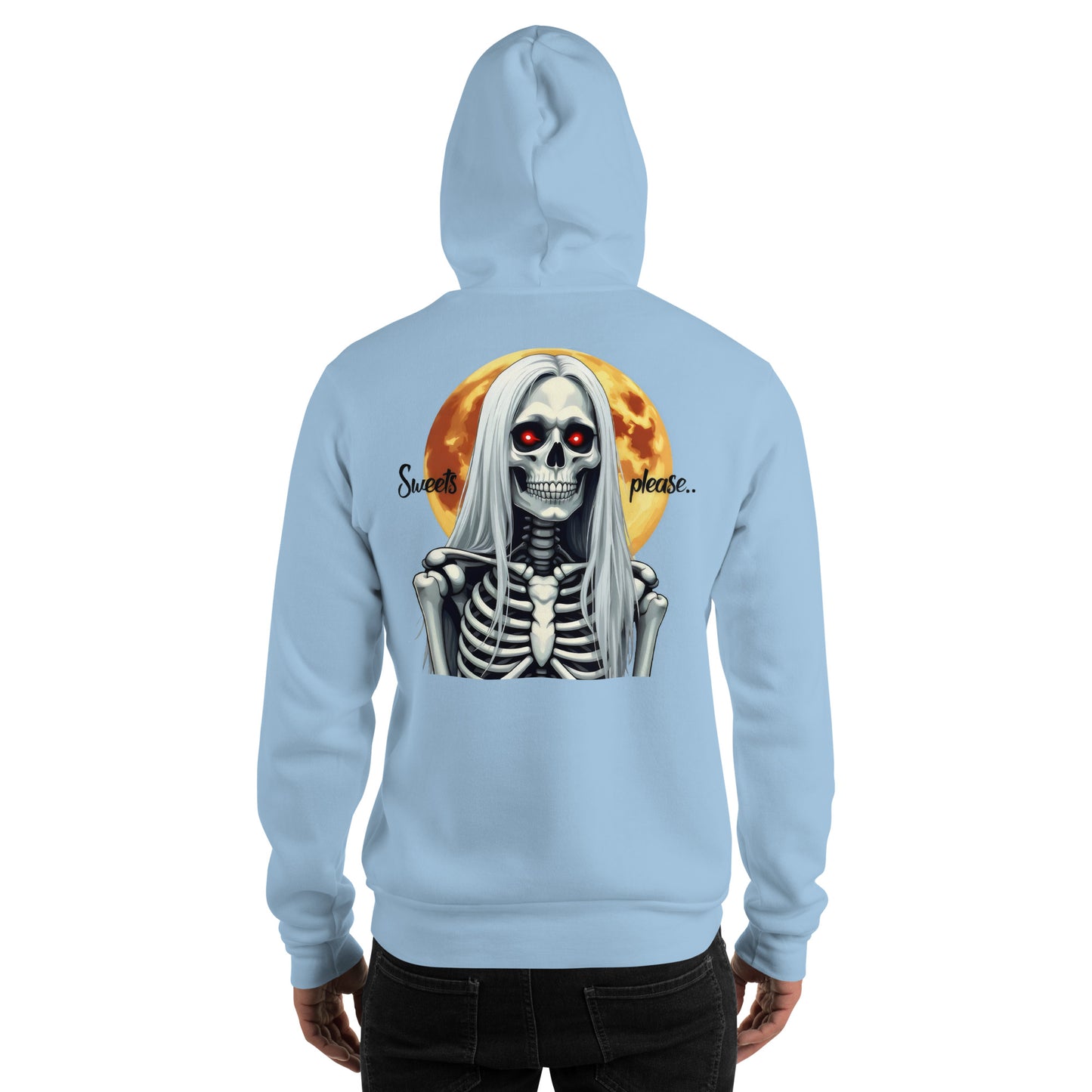 Unisex Sweets please Halloween Old Lady Hoodie