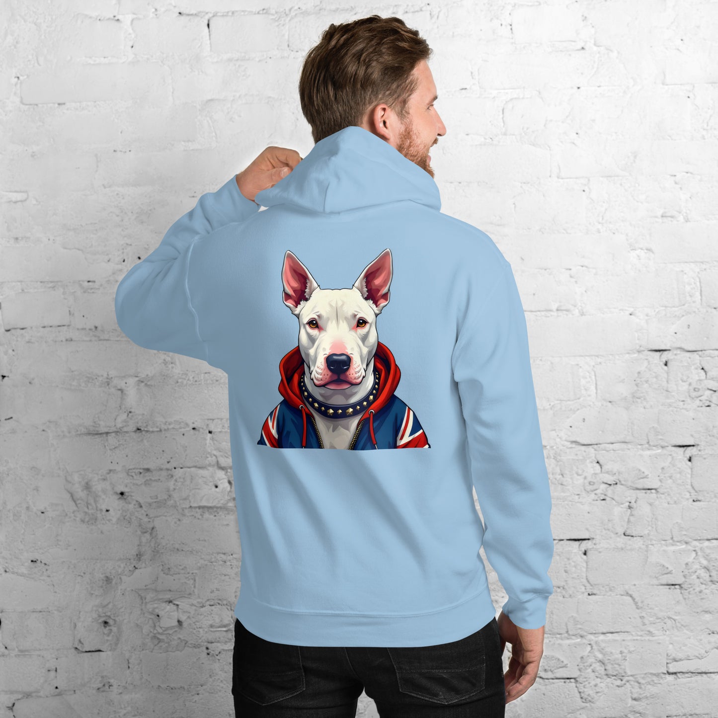 Unisex English white bull terrier Hoodie