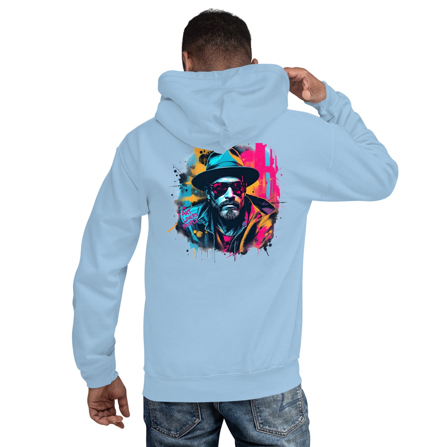 Unisex Twin print gravy Ai style art lover Hoodie