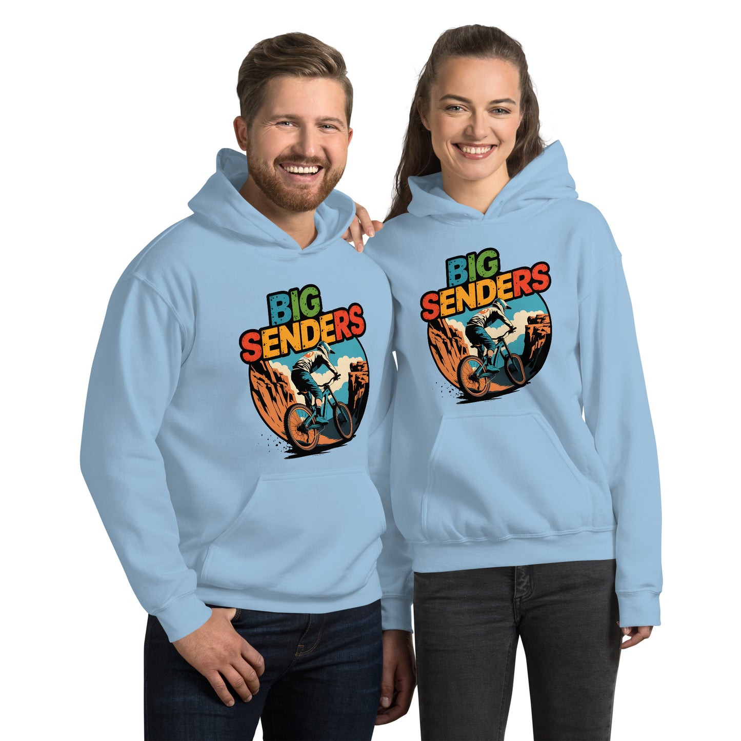 Unisex Box style E-bike riders Canyon Hoodie