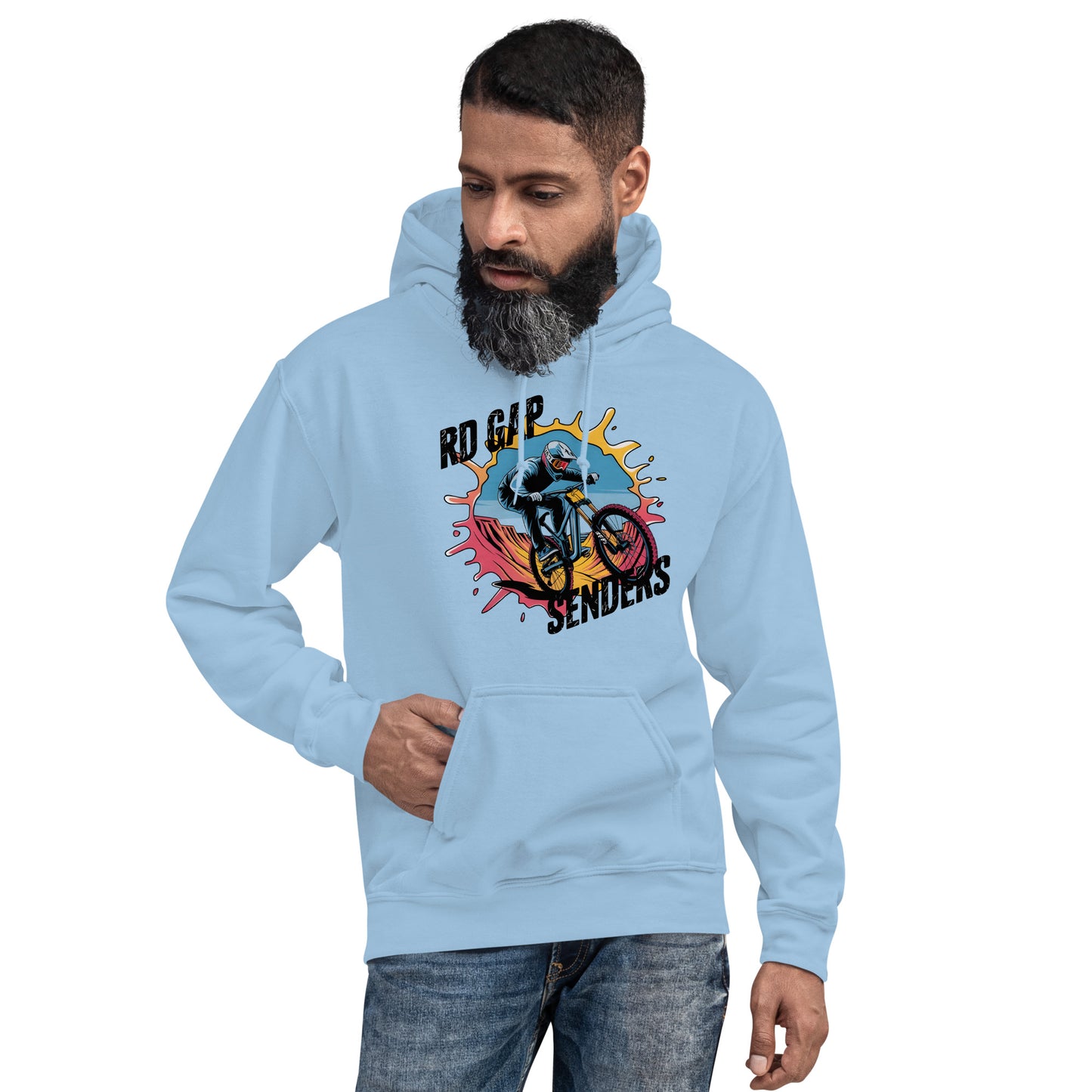 Unisex Twin print Skull rd gap sender Hoodie