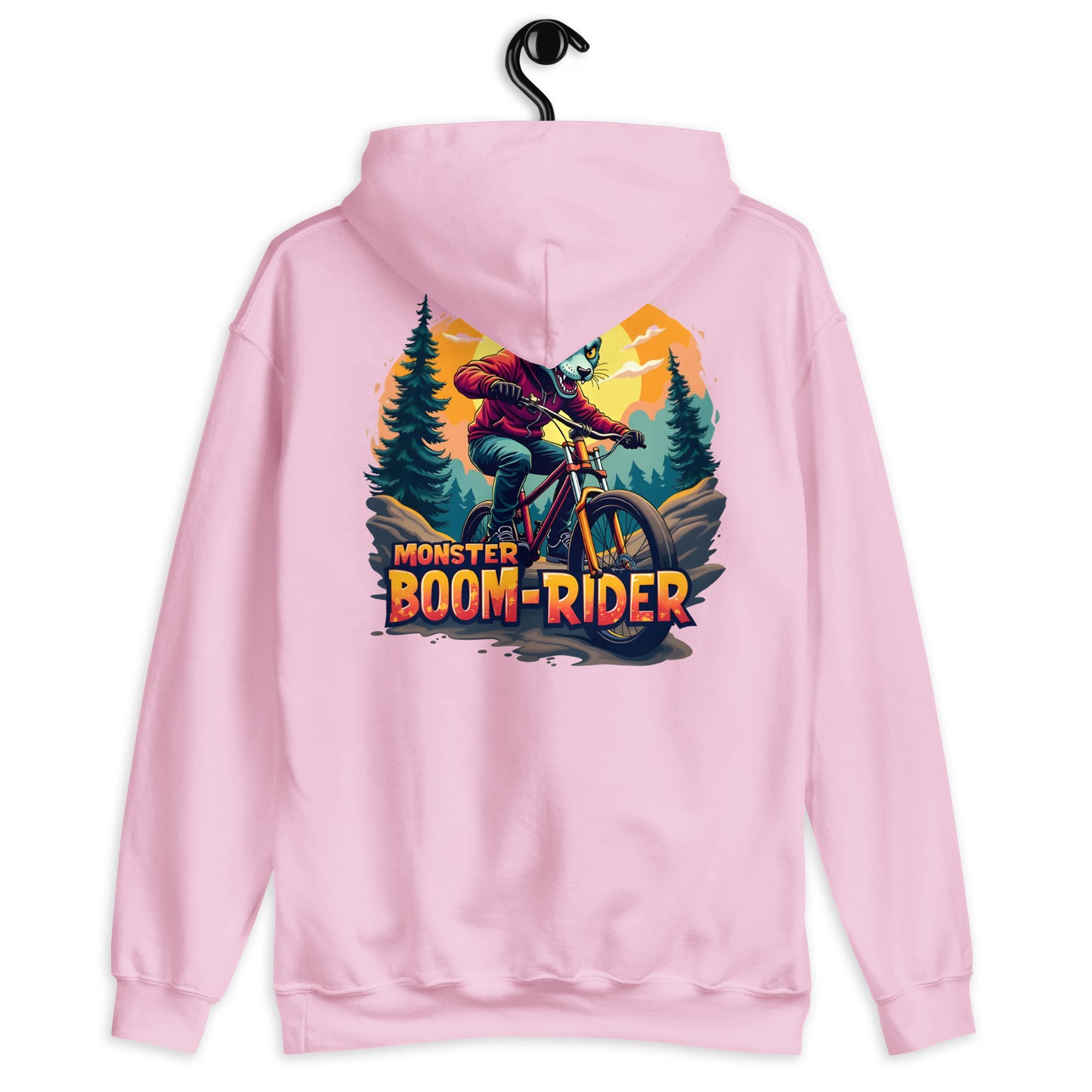 unisex monster boom rider classic hoodie