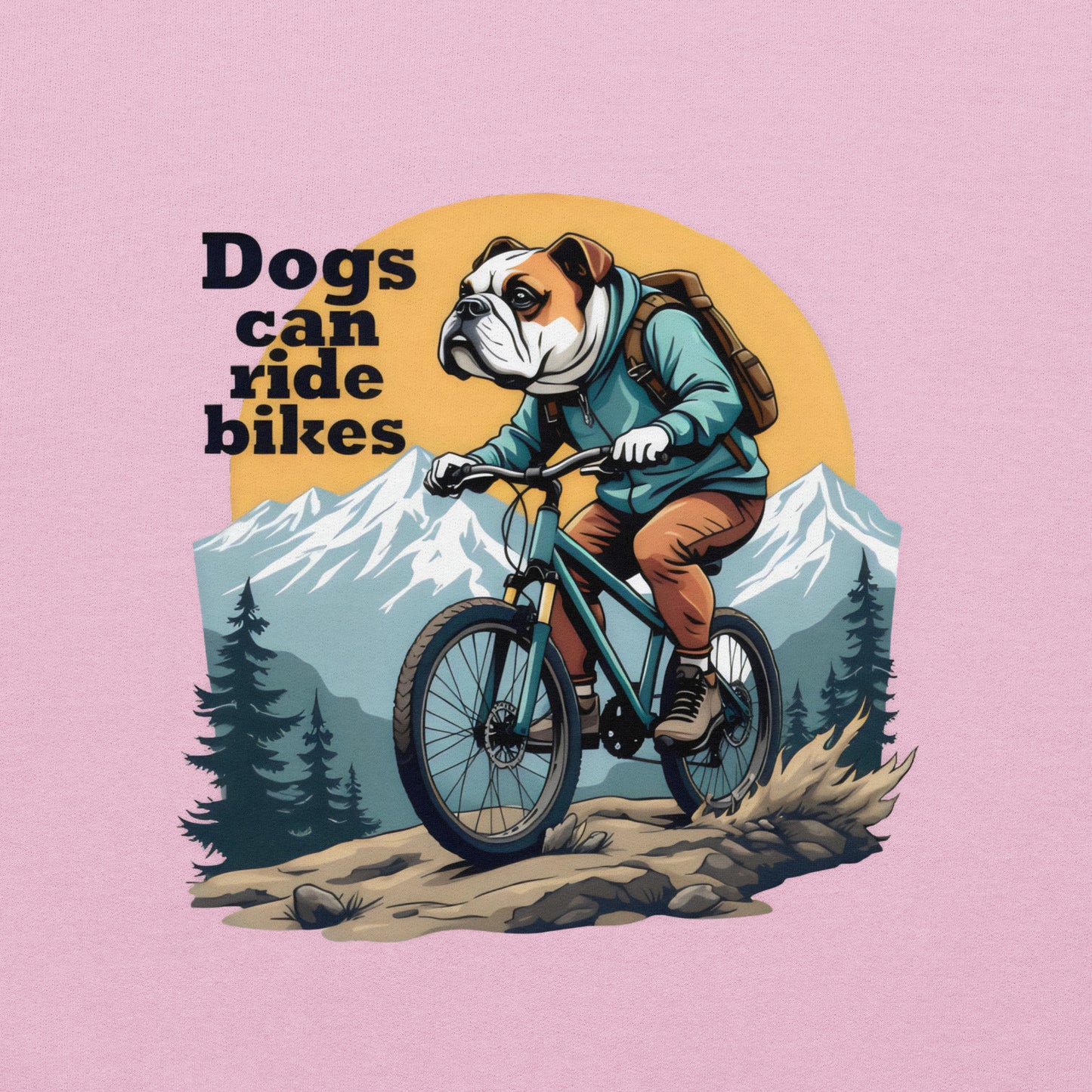 Unisex Dogs can ride bikes classic Hoodie