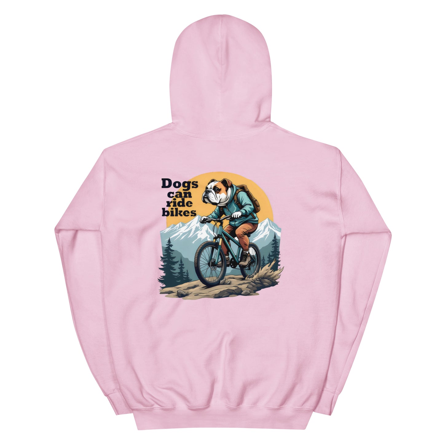 Unisex Dogs can ride bikes classic Hoodie